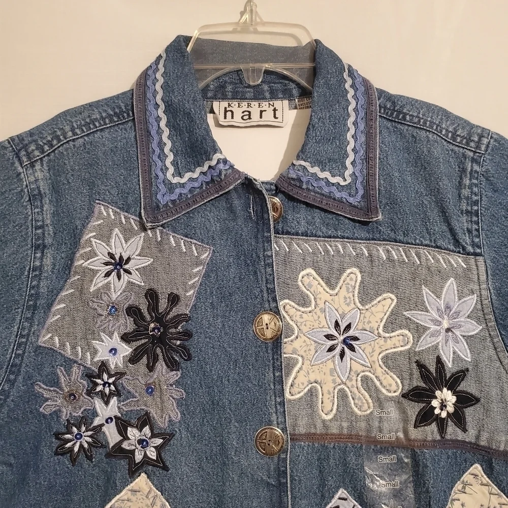 NWT! KEREN HART DENIM JACKET - Picture 2 of 8
